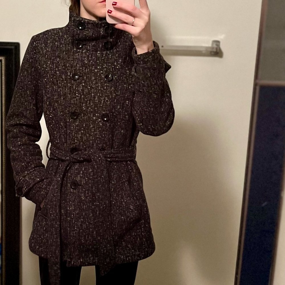 Ike Behar Fleece Pea Coat